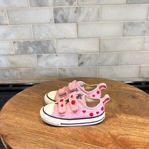 Converse All⭐️Star Toddler Kids CTAS Ox 2V Love Me Lots Velcro Sneakers